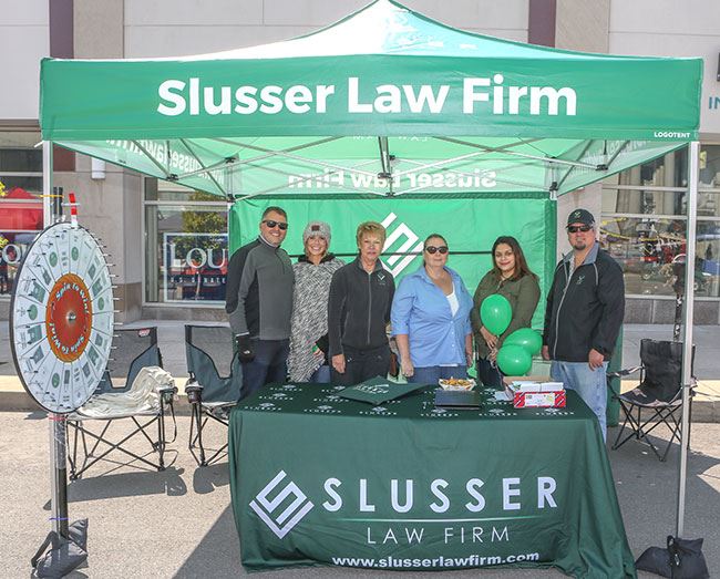 Slusser Law Firm at Booth